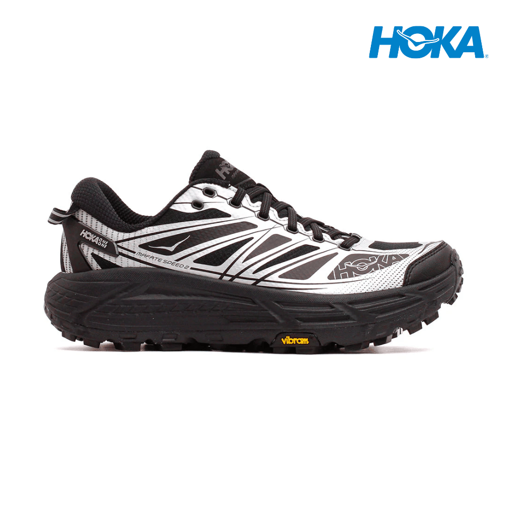 Buy HOKA Unisex Mafate Speed 2 - Black / Silver for running in Singapore - Running Lab SG