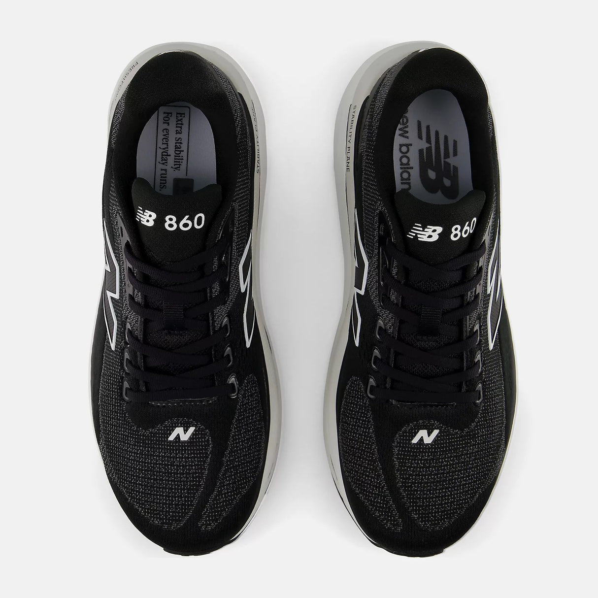 Buy New Balance Men Fresh Foam X 860v15 Wide - Black / NB 103 White for running in Singapore - Running Lab SG