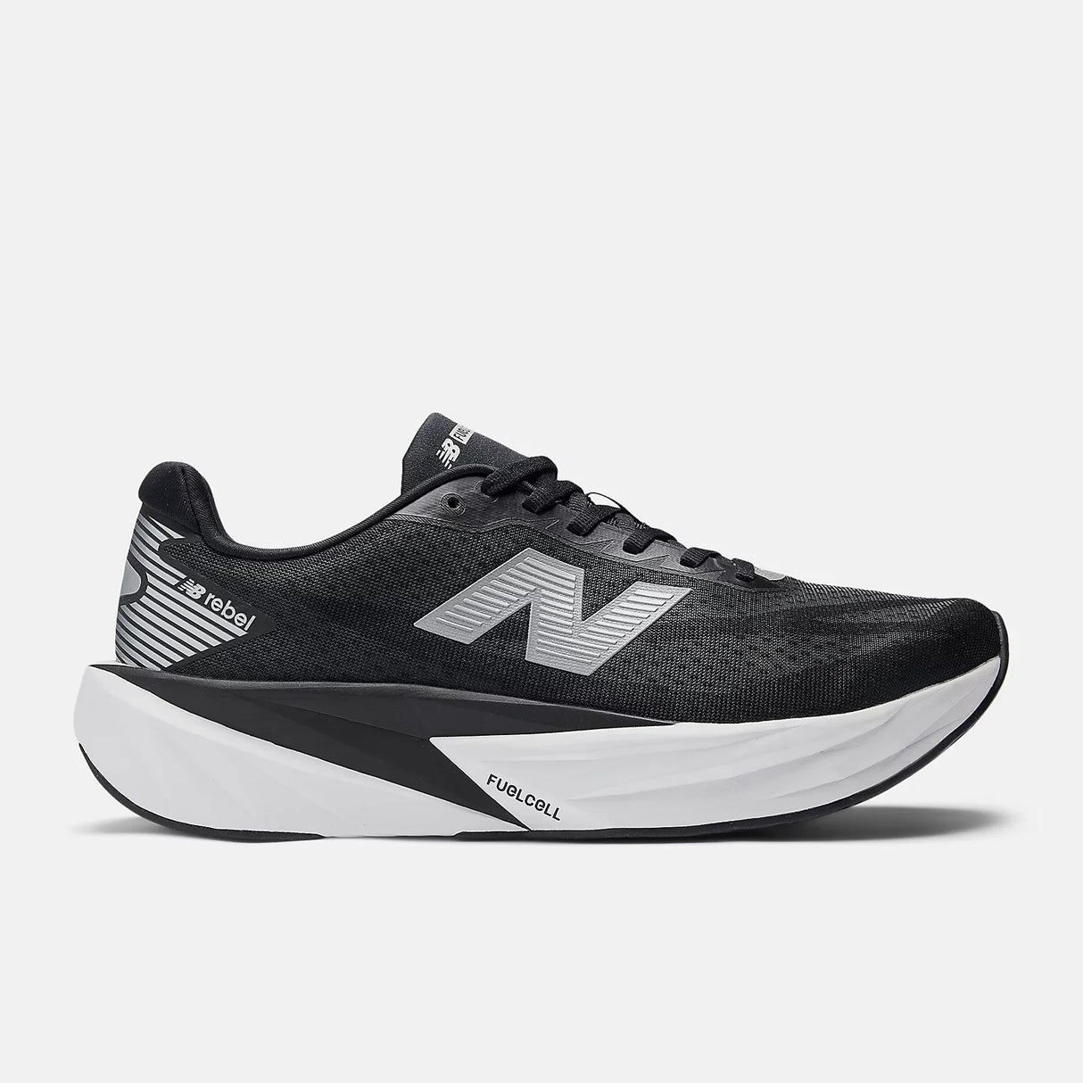 Buy New Balance Men FuelCell Rebel V5 Wide - Black / Silver Metallic for running in Singapore - Running Lab SG
