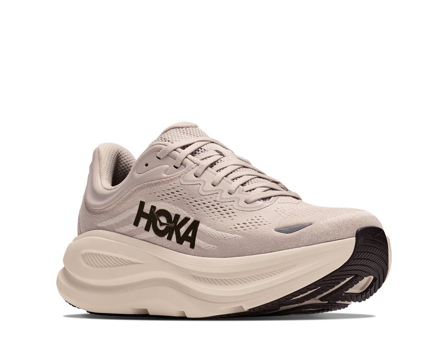 HOKA Men Bondi 9 Wide - River Rock Grey / Alabaster