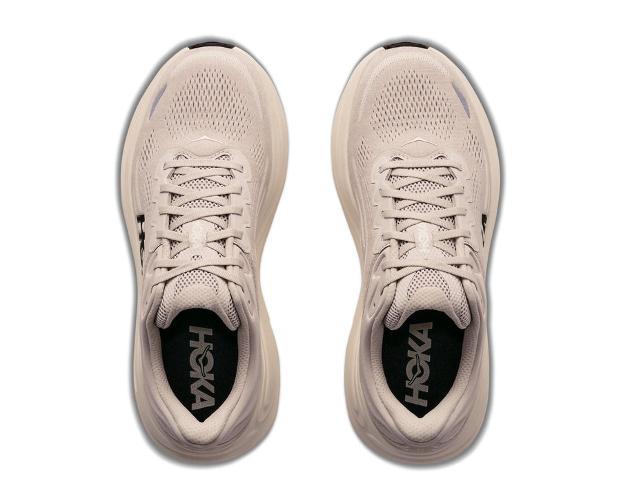 HOKA Men Bondi 9 Wide - River Rock Grey / Alabaster