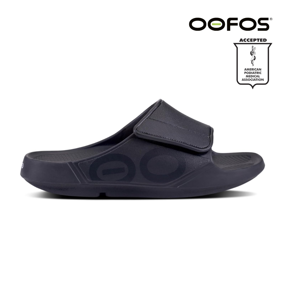 OOFOS Unisex OOahh Sport Flex - Matte Black – Running Lab Singapore