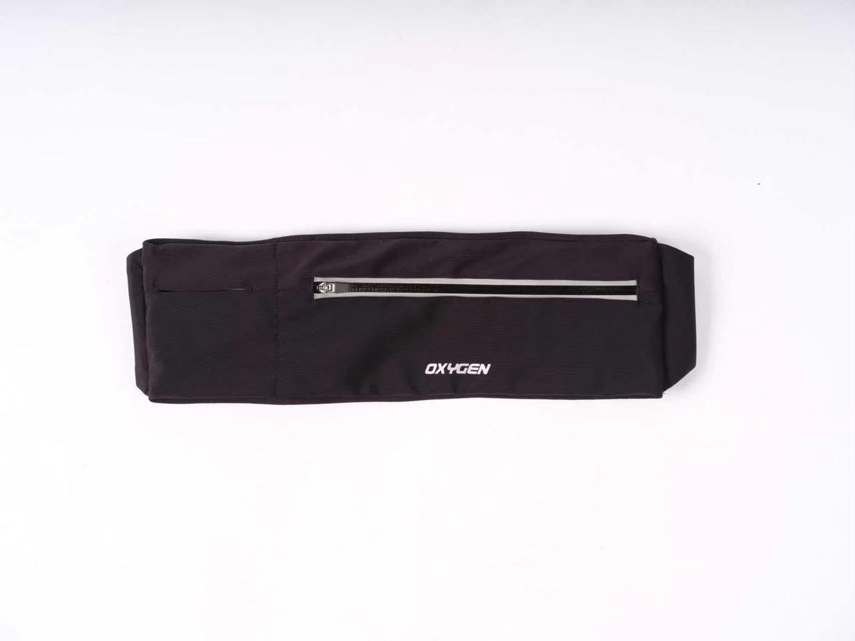 Buy Oxygen Double Pocket Waist Belt - Black for running in Singapore - Running Lab SG