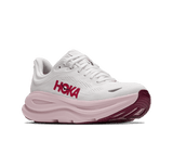 HOKA Women Bondi 9 Wide - White / Pink Opal