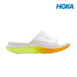 HOKA Unisex Ora Recovery Slide 3 - White / Neon Yuzu