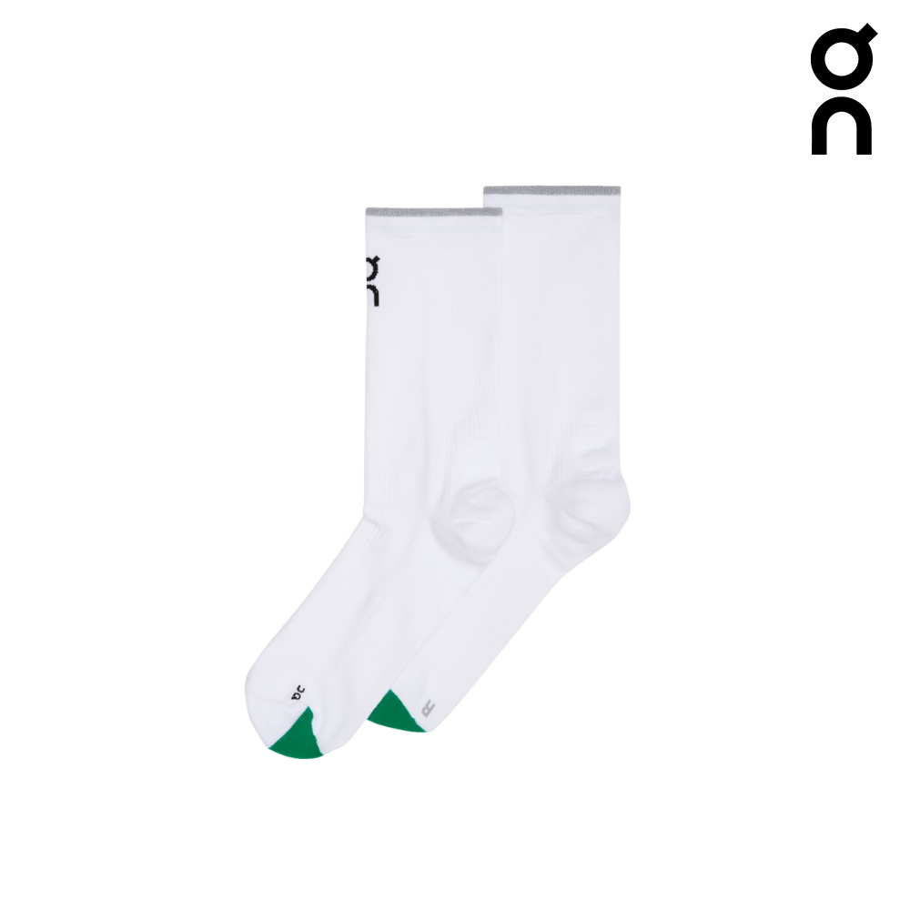 Buy On Unisex Elite Run Sock High - White / Ivory for running in Singapore - Running Lab SG