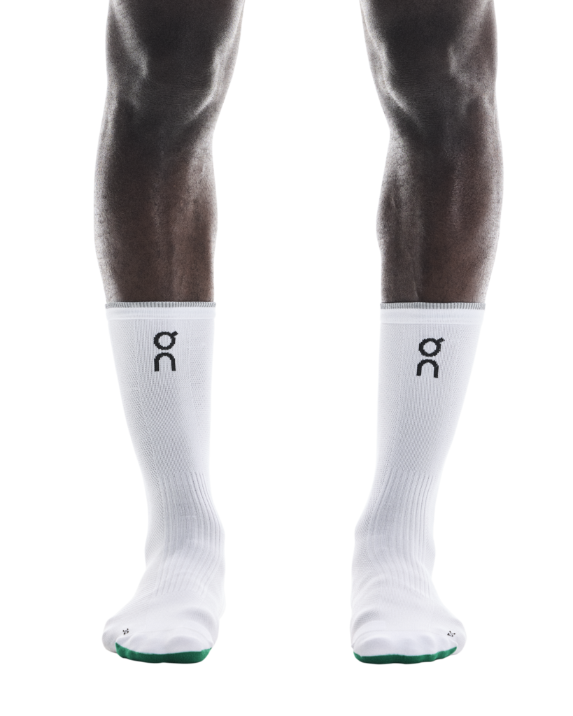 Buy On Unisex Elite Run Sock High - White / Ivory for running in Singapore - Running Lab SG