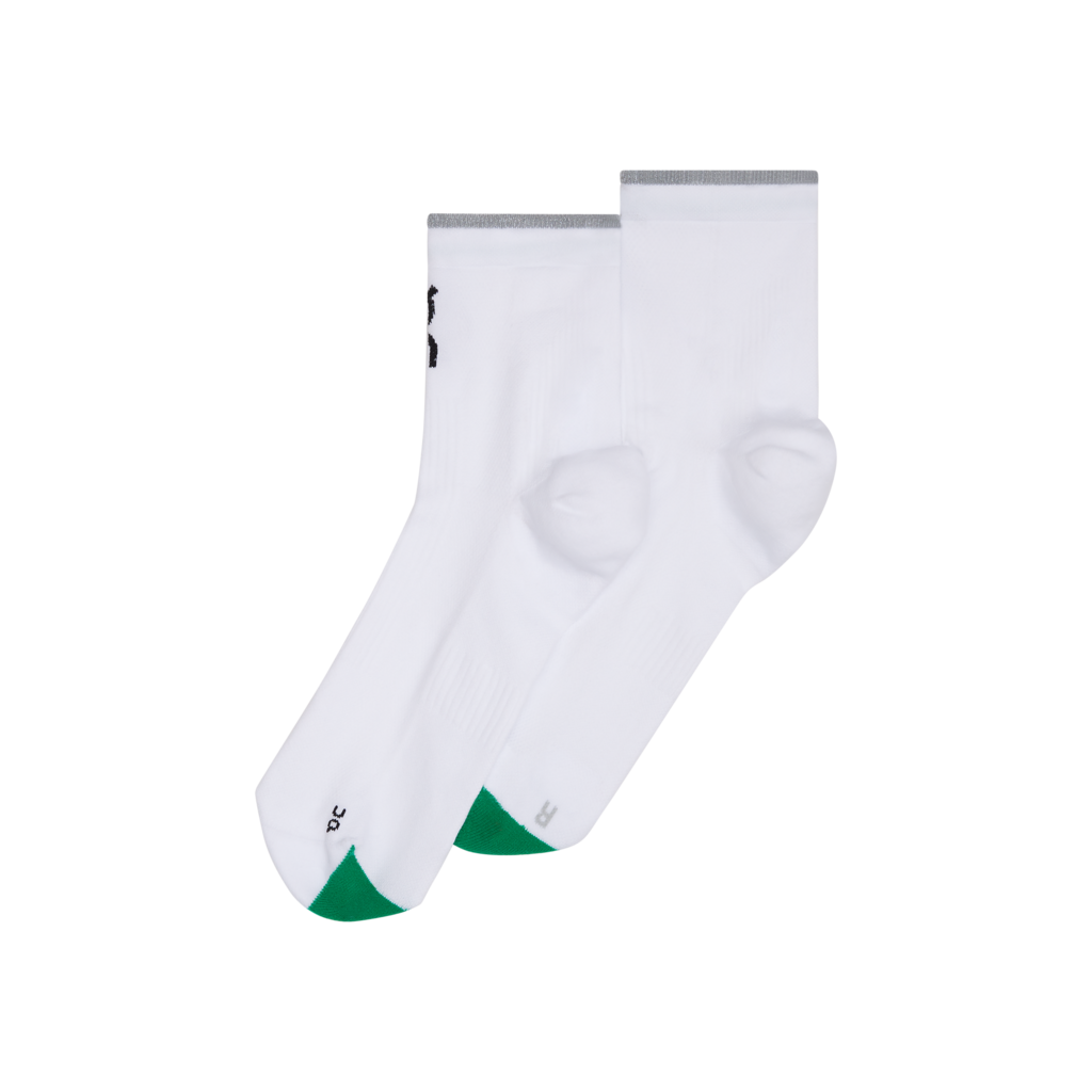 Buy On Unisex Elite Run Sock Mid - White / Ivory for running in Singapore - Running Lab SG