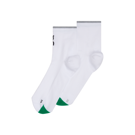 Buy On Unisex Elite Run Sock Mid - White / Ivory for running in Singapore - Running Lab SG