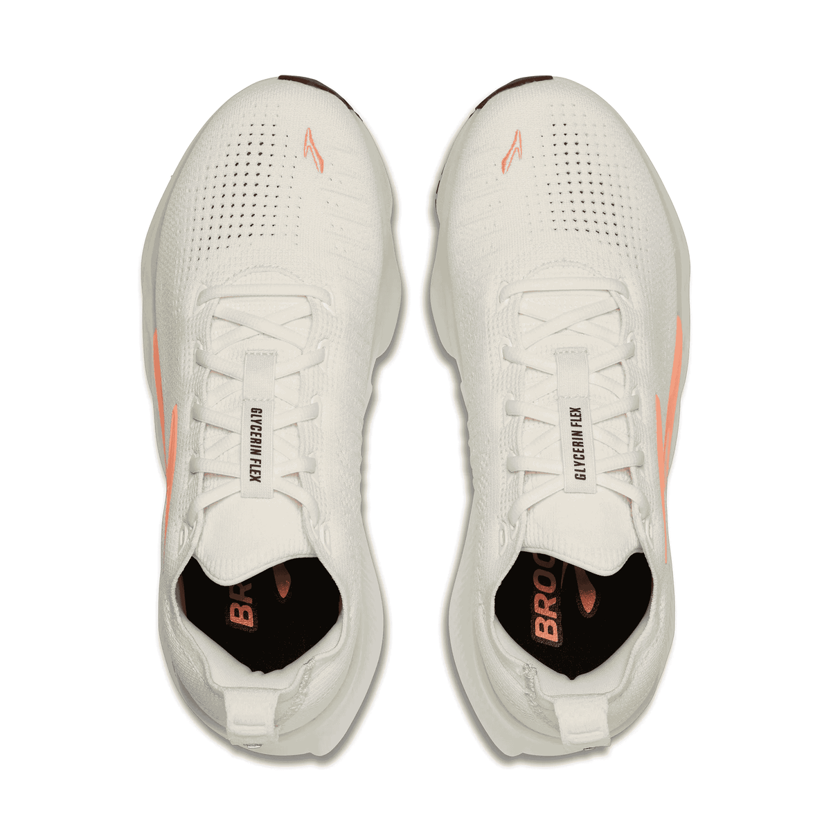 Brooks Women Glycerin Flex - White / Peach / Nightlife