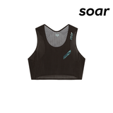 SOAR Women Crop Vest - Black