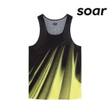 SOAR Men Race Vest - Black / Yellow Stripe