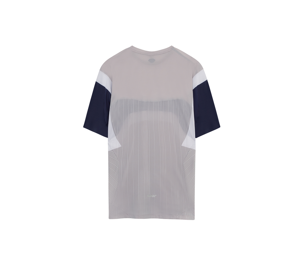 SOAR Men Hot Weather T - Grey / Navy Stripe