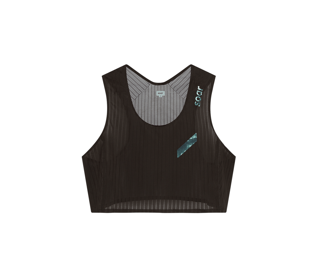 SOAR Women Crop Vest - Black