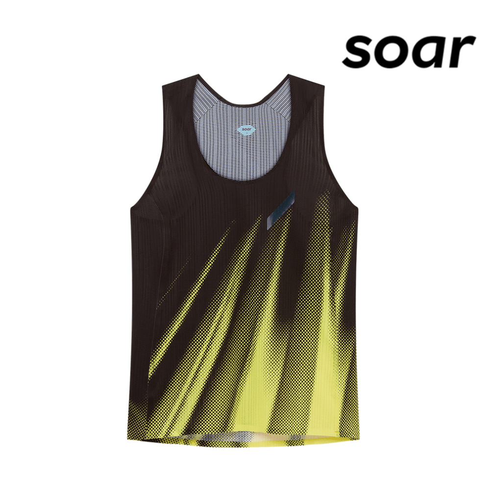 SOAR Women Race Vest - Black / Yellow Stripe
