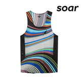 SOAR Men Race Vest - Dark Dot Stripe