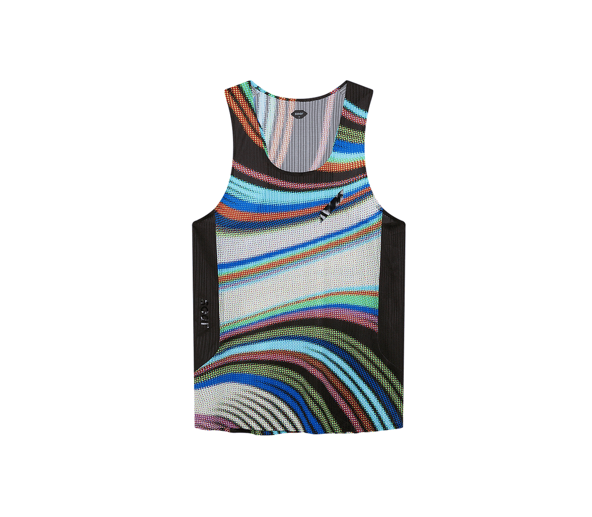 SOAR Men Race Vest - Dark Dot Stripe