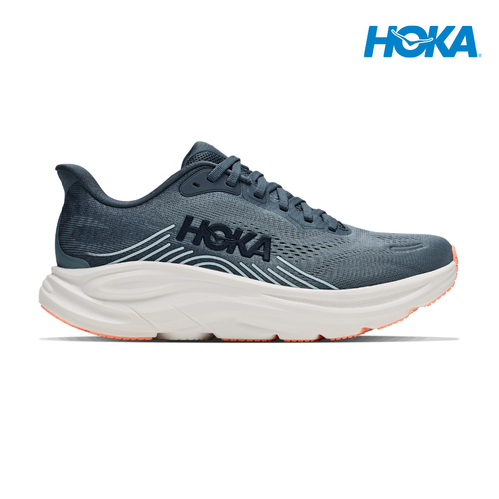HOKA Women Clifton 11 Wide - Faded Navy / Glimmering Blue