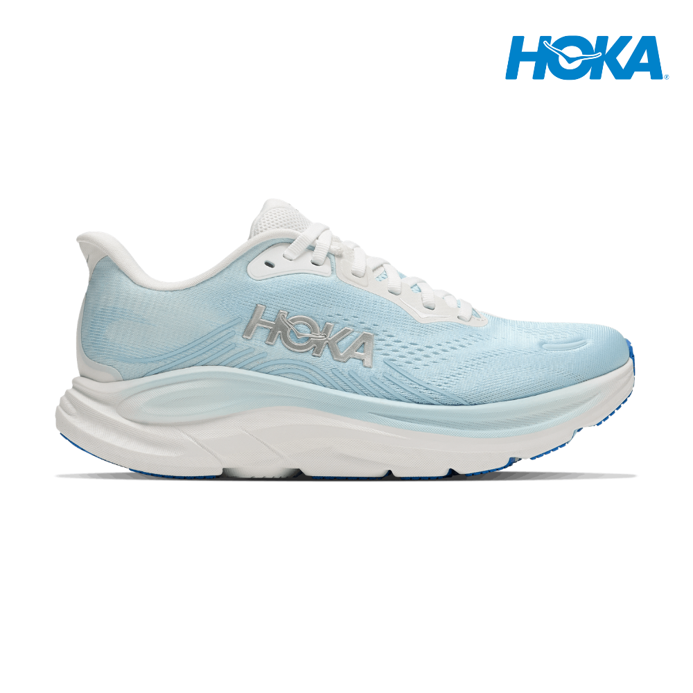 HOKA Women Clifton 11 Wide - Frost / Glimmering Blue