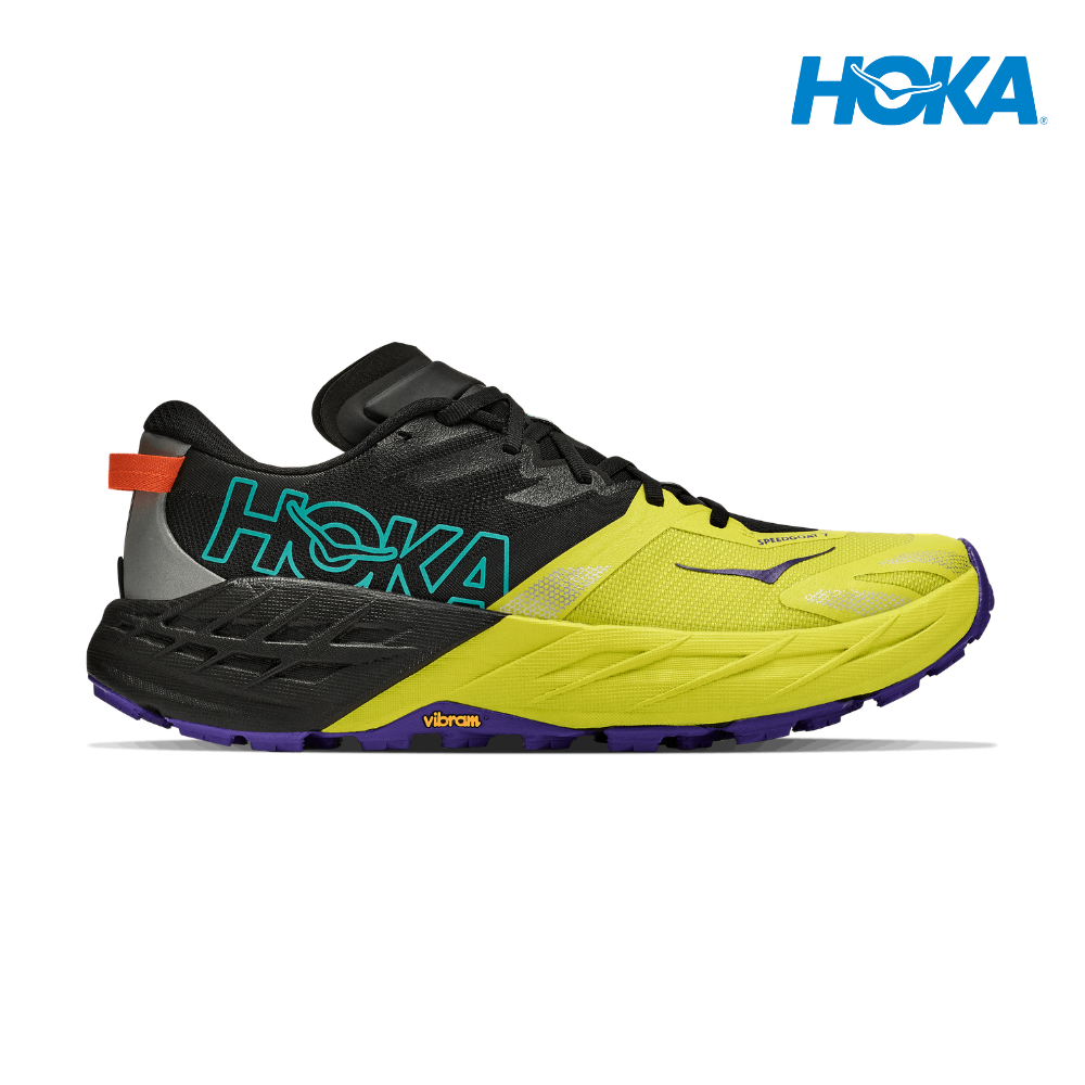 HOKA Men Speedgoat 7 - Black / Hoka Citrus