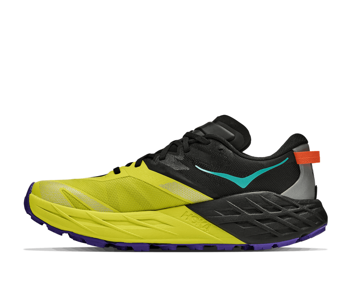 HOKA Men Speedgoat 7 - Black / Hoka Citrus