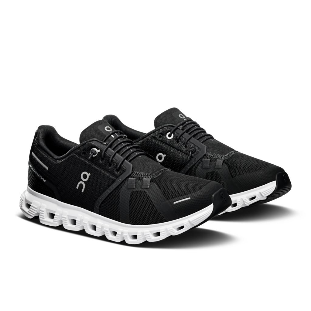 On Women Cloud 6 Wide - Black / White