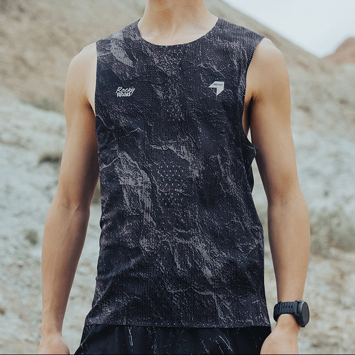 Nedao Men QiFlow Sleeveless Shirt 3.0 Rockyroad - Rock Grey