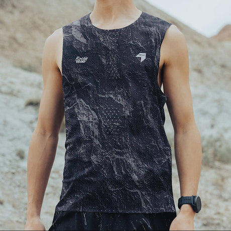 Nedao Men QiFlow Sleeveless Shirt 3.0 Rockyroad - Rock Grey
