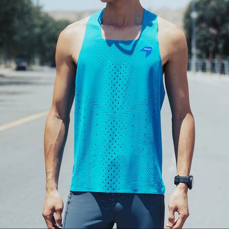 Nedao Men QiFlow Racing Singlet 5.0 - Lake Blue