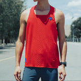 Nedao Men QiFlow Racing Singlet 5.0 - Velocity Red