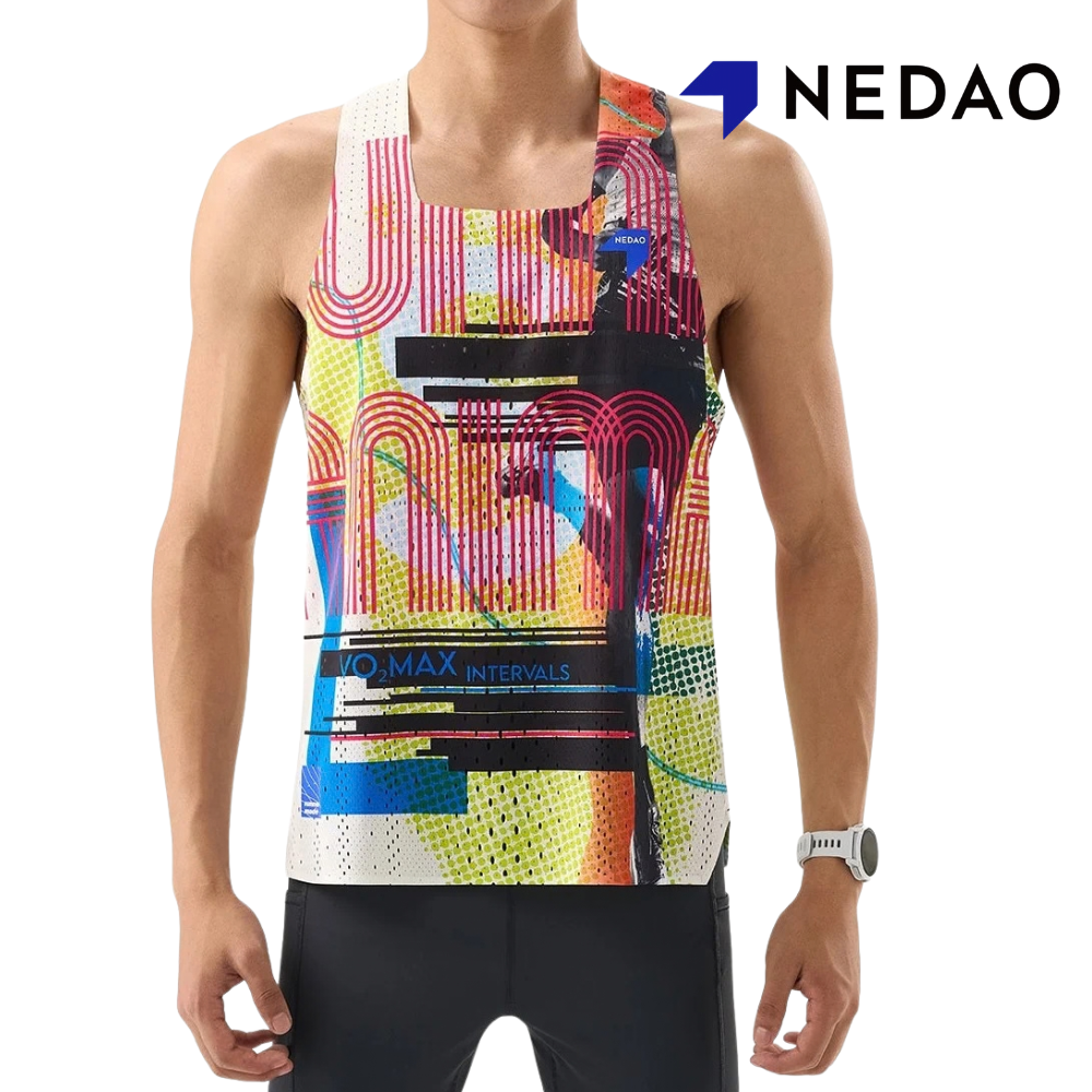 Nedao Men QiFlow Racing Singlet Vortex - Mark White