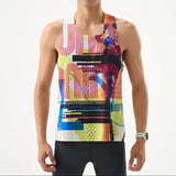 Nedao Men QiFlow Racing Singlet Vortex - Mark White