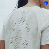 Nedao Men QiFlow Running T-Shirt Rockyroad - Cloudwhite