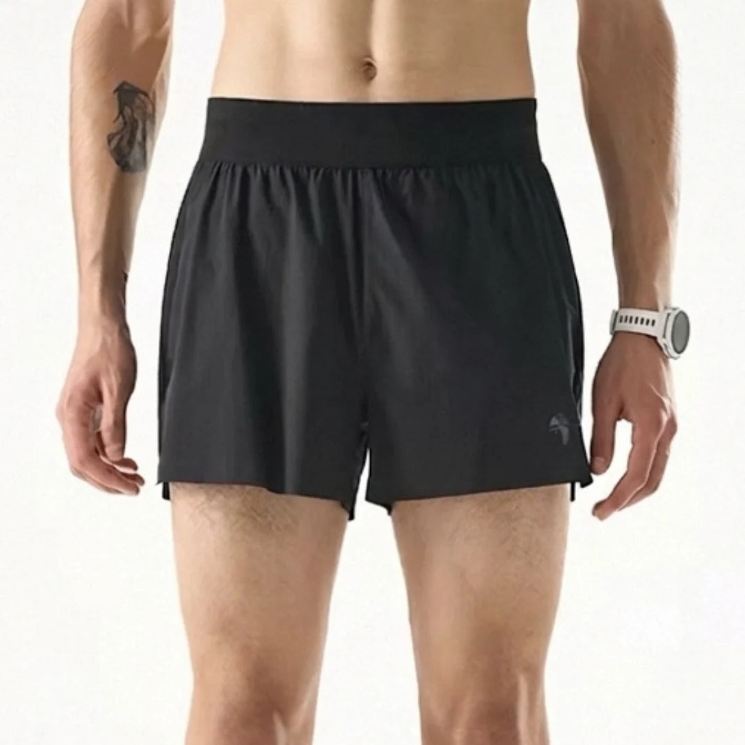 Nedao Men PowerPouch Lite Running Shorts 4" - Black