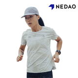 Nedao Women QiFlow Running T-Shirt Rockyroad - Cloudwhite