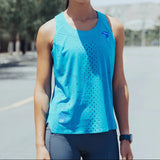 Nedao Women QiFlow Racing Singlet 5.0 - Lake Blue