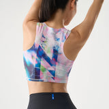 NEDAO Women Qiflow Running Crop Top - Light Stream Pink