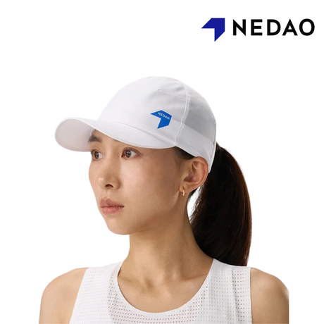Buy NEDAO Unisex Breezeflex Soft Brim Cap - White for running in Singapore - Running Lab SG