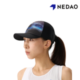 Nedao Unisex Breezeflex Soft Brim Cap Vortex - Black