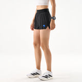 Nedao Women PowerPouch Lite Running Shorts 4" Reflective - Black