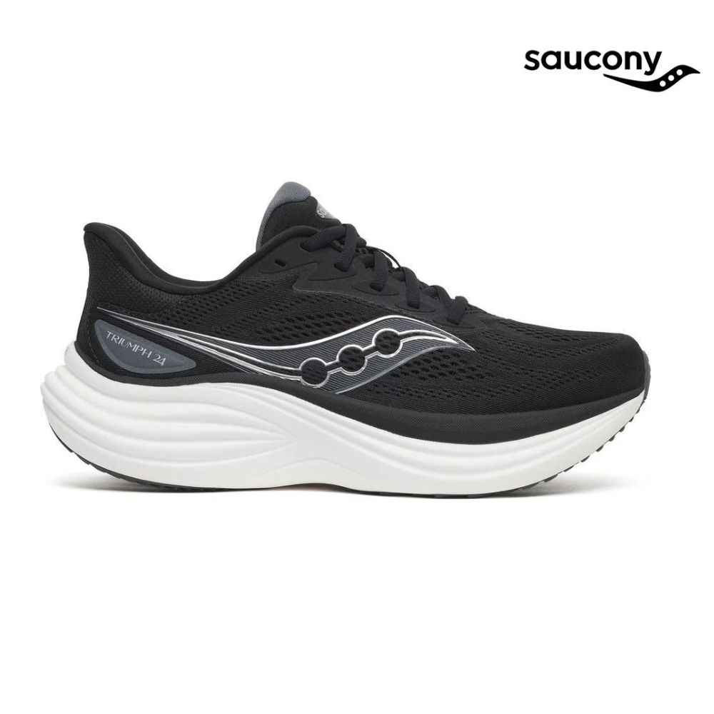 Saucony Men Triumph 24 Wide - Black / Silver