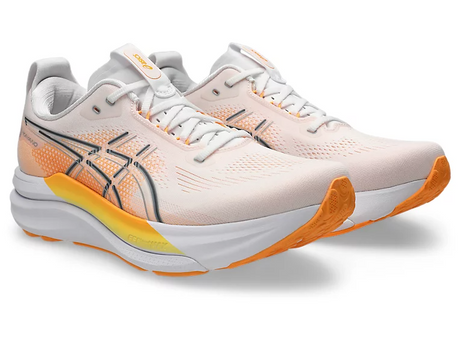 Buy ASICS Men Gel-Kayano 33 - White / Stadium Orange for running in Singapore - Running Lab SG