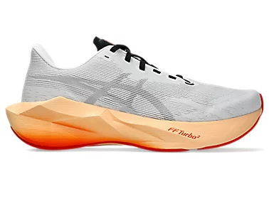 Buy ASICS Men Novablast 6 - White / Orange Glow for running in Singapore - Running Lab SG
