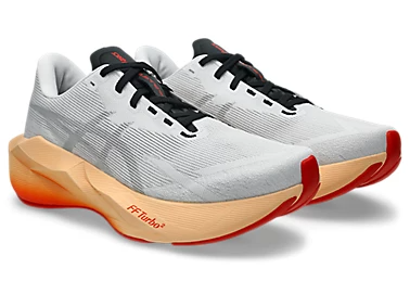 Buy ASICS Men Novablast 6 - White / Orange Glow for running in Singapore - Running Lab SG