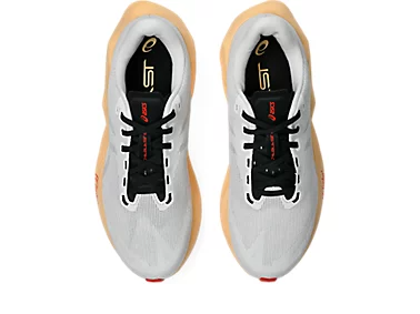 Buy ASICS Men Novablast 6 - White / Orange Glow for running in Singapore - Running Lab SG