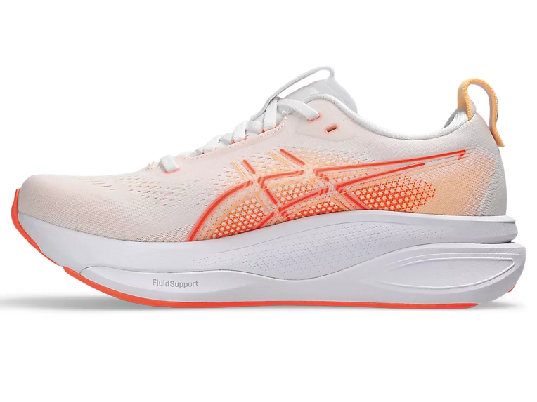 Buy ASICS Women Gel-Kayano 33 - White / Vivid Coral for running in Singapore - Running Lab SG