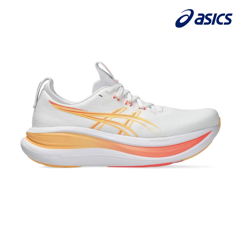Buy ASICS Women Gel-Nimbus 28 - White / Sun Coral for running in Singapore - Running Lab SG