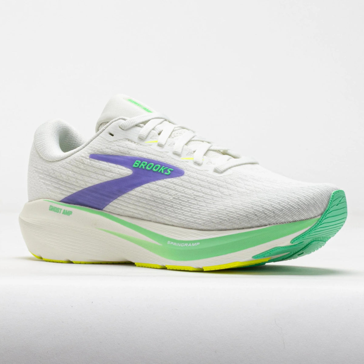 Buy Brooks Women Ghost Amp Wide - Grey / Grey / Paradise Green for running in Singapore - Running Lab SG