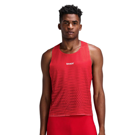 Buy Bandit Men Shredder Engineered Mesh Tank - Oxide Red for running in Singapore - Running Lab SG