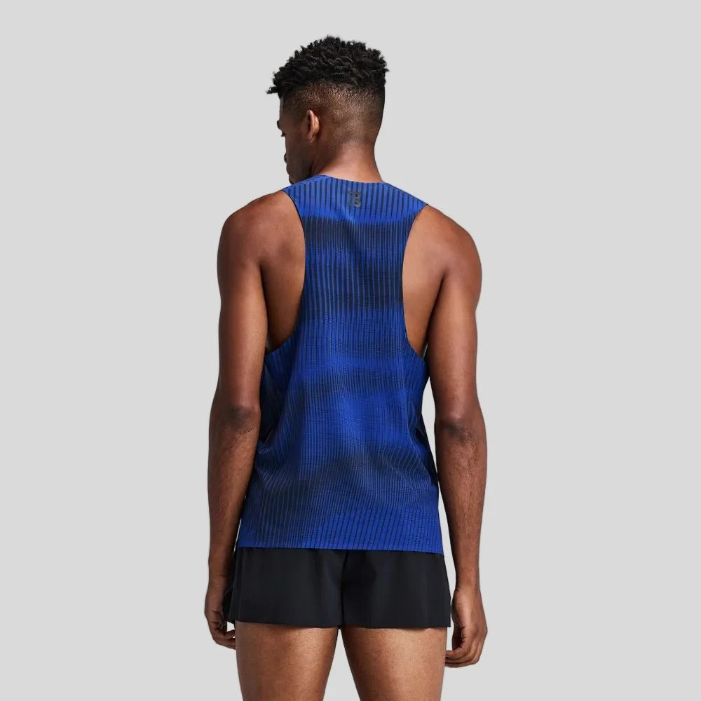 Buy Bandit Men Coolgrid Training Singlet With Flopack - Bauhaus Blue for running in Singapore - Running Lab SG
